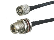 Conector de tuerca de mampara RG58 RP-TNC macho a conector hembra N, Cable Coaxial RF de 4 pulgadas ~ 50M 2024 - compra barato
