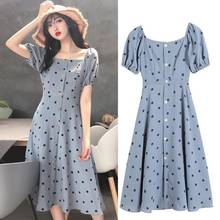 Dresses for Women Summer New Polka Dot Dress Spring Chiffon Women's Clothing Vestido De Mujer 2024 - buy cheap