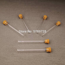 100pcs/lot Lab 15x100mm Clear Flat Bottom Glass Test Tubes With Cork Wooden Stoppers Laboratory Supplies 2024 - buy cheap