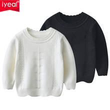 Iyeal outono meninas cardigan camisola superior do bebê crianças roupas moda meninas de malha cardigan camisola recém-nascidos outerwear suéteres 2024 - compre barato