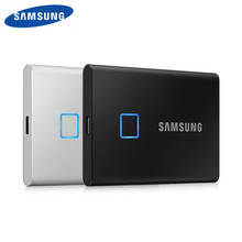 Samsung-ssd portátil t7, 2tb, usb 500, gb, 2tb, reconhecimento de impressão digital, interface tipo-c, drive de estado sólido externo 2024 - compre barato