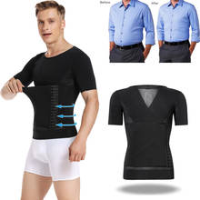 Men Slimming Body Shaper Belt Compression Shapewear Shirts Girdle Vest Waist Trainer Tummy Tontrol Abdomen Tank Top Male Corset 2024 - buy cheap