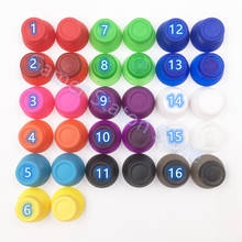 Capas antiderrapantes para videogame, 100 peças de botões em plástico colorido para substituição no controle playstation4 ps4 2024 - compre barato