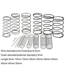 10PCS 0.5*3*5-50mm Spring Steel Small Compression Release Mechanical Return Spring Pressure Spring OD 3mm 0.5x3x5-50mm 2024 - buy cheap