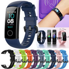 For Huawei Honor Band 5 Band5 Smart Wristband Bracelet Sport Silicone Watch Band Strap Rubber Watchband For Huawei Honor Band 4 2024 - buy cheap