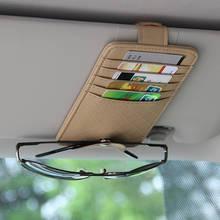 Car Auto Sun Visor Point Pocket Organizer Pouch Bag Card Glasses Storage Holder Car-styling 1pc 2024 - buy cheap