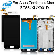 Tela lcd original para asus zenfone 4 max zc554kl, tela sensível ao toque, peça de reposição para zenfone 4 max lcd zc554kl x001d 2024 - compre barato