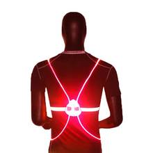 New Arrivel Reflective Vest 360 High Visibility Flash LED Driving Night Driving Cycling Outdoor Light Up Bicycle Safety Vest 2024 - buy cheap