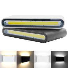 Lámpara LED de pared para interiores y exteriores, luz impermeable IP65 de doble cabezal, de aluminio, para jardín, pasillo, porche, AC85-265V, 6W y 12W 2024 - compra barato