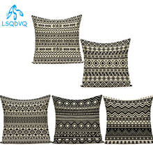 Polyester Black White Nordic Style Decorative Pillows Boho Mandala Geometric Pillow Cushion Cover for Sofa Home Car Bedroom 2024 - buy cheap
