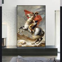 Portrait of Napoleon Canvas Paintings On the Wall Art Posters And Prints Classical Napoleon Canvas Art Pictures For Living Room 2024 - купить недорого