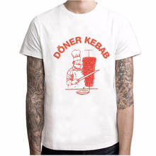 Nueva camiseta de verano caliente para hombres, camiseta divertida de Doner Kebab Donerspie, camiseta blanca de Kebab, harajuku para hombres, camisetas de moda con cuello redondo tees4XL5XL 2024 - compra barato