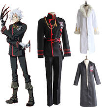 Anime d. gray-homem allen walker cosplay traje conjunto completo uniforme escolar (topo + calças + cinto + saco + acessórios) halloween terno 2024 - compre barato