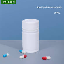 20PCS of 20ML Empty Round Bottles with Screw Cap Medicine Pill Tablet Holder Food Grade Storage Container 2024 - buy cheap