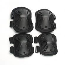 4pcs/set Cycling Tactical Protective Gear Pads Knee Elbow Pads Wrist Guards Outdoor Sport Hunting Safety Protector for Adults 2024 - buy cheap