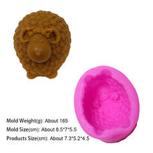 3D Soap Cake Molds Cute Sheep Shape Silicone Mold DIY Candle Making Mould 2024 - buy cheap