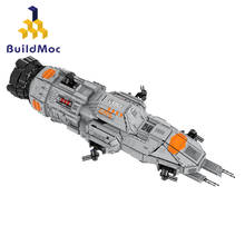 Buildmoc-bloques de construcción Space Saturn 37608 para niños, juguete de ladrillos para armar nave espacial Eagle-5 Rocket, ideal para regalo 2024 - compra barato