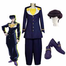 Необычный костюм JoJo's Adventure Josuke Higashikata для костюмированной вечеринки; Вечерние карнавальные костюмы на Хэллоуин; Обувь для париков; Обувь для взрослых на заказ; Любой Размер 2024 - купить недорого