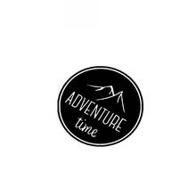 Мультяшная Автомобильная наклейка Adventure Time, наклейка на автомобиль, наклейка, наклейка из ПВХ, подходит для всех видов автомобилей, черный/белый, 18 см * 18 см 2024 - купить недорого