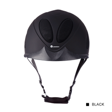 Регулируемый шлем для верховой езды, черный матовый шлем с хорошей воздухопроницаемостью для верховой езды для детей и взрослых S M L 2024 - купить недорого