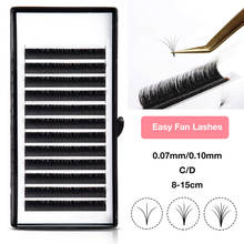 Zwellbe Easy Fan Lashes Bloom Eyelash Extension Austomatic Flowering Fast Fan Self-Making Fans Volume Lashes soft makeup eyelash 2024 - buy cheap