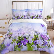 3D Duvet Cover Set Bedding Sets Double Queen Blanket Quilt Cover Country style Flowers Bedclothes Bed Linings EUR UK 2-3pcs/set 2024 - buy cheap