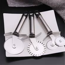 Kitchen Pizza Tool  Pizza Cutter Stainless Steel Double Roller Pizza Knife Cutter Pastry Pasta Dough Crimper 4 Patterns 2024 - buy cheap