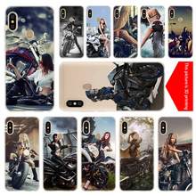 Motorcycle girl Silicone Clear Case For Xiaomi Redmi 9A 8A 7A 6A 9AT Note 9 8 7 6 5 Pro 8T 9S Fundas Soft TPU Back 2024 - buy cheap