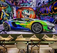 Custom Photo Wallpaper 3D Retro nostalgic European 3D camouflage car Wallpaper Living Room Dining Room wallpaper Sticker Mural 2024 - buy cheap