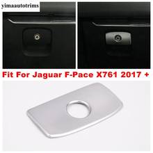 Cubierta de mango de caja de guante, cuenco para la mano con cierre de copiloto, cubierta de lentejuelas, ajuste para Jaguar f-pace X761 2017 - 2020 ABS, apariencia mate 2024 - compra barato