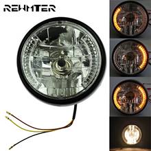 7" Motorcycle Headlight Lamp Amber LED Turn Signal Indicator With Bracket For Harley Dyna Touring Softail Sportster XL Choppers 2024 - buy cheap