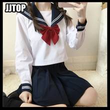 Школьная форма белого цвета для девочек; школьная форма моряка в японском стиле; школьная форма для девочек; костюм моряка из аниме 2024 - купить недорого