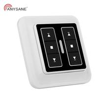 Anysane universal automatizado interruptor de parede controle remoto do obturador 2ch rf transmissor receptor relé para porta eletrônica casa inteligente 2024 - compre barato