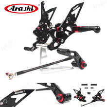 Arashi For SUZUKI GSXR600 GSXR750 2006 - 2010 Rearset Adjustable Footrests Foot Pegs GSX-R600 GSX-R750 2007 2008 2009 2024 - buy cheap