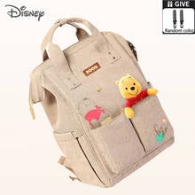 Disney Pooh Bear-bolso para pañales de bebé, bolsa de maternidad multifuncional, con Usb, para cochecito, de gran capacidad 2024 - compra barato