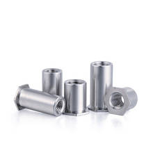 20pcs M3 pressure riveting screws double hole screw platen stud nut stainless steel bolt 3mm-12mm long 2024 - buy cheap