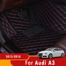 Alfombrillas de coche para Audi A3, 2018, 2017, 2016, 2015, 2014, 2013, accesorios personalizados, antisuciedad e impermeables 2024 - compra barato