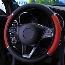 FORAUTO PU Leather Steering Cover Car-styling 37-38cm Diameter Car Steering Wheel Cover Anti Slip Universal Interior Accessories 2024 - buy cheap