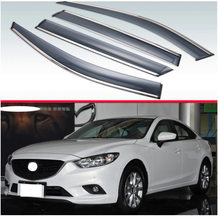 For Mazda 6 M6 Atenza 2014 2015 2016 2017 2018 Plastic Exterior Visor Vent Shades Window Sun Rain Guard Deflector 4pcs 2024 - buy cheap