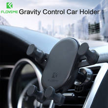 FLOVEME гравитационный Автомобильный держатель для телефона с GPS креплением на вентиляционное отверстие держатель для мобильного телефона Подставка для iPhone XR 11PRO 6 7 8 для Redmi Note7 8 5 6pro 2024 - купить недорого