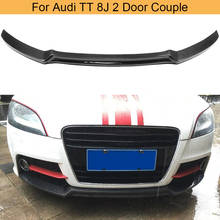 Carbon Fiber Front Bumper Lip Spoiler For Audi TT TTS 8J Coupe 2 Door 2013 2014 Front Bumper Lip Spoiler Splitters Chin Apron 2024 - buy cheap