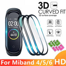 1/2/3/5PCS 3D Protective Glass for Xiaomi Mi Band 6 5 4 Screen Protector for Miband 6 5 4 Smart Watchband 4 band5 Soft Film 2024 - buy cheap