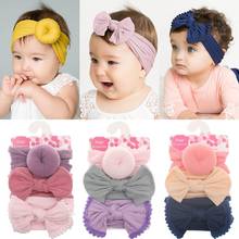 3Pcs/Lot Summer New Baby Girl Headbands Flower Bows Floral Newborn Hair Accessories Baby Headband Soft Nylon Elastic Haarband 2024 - buy cheap