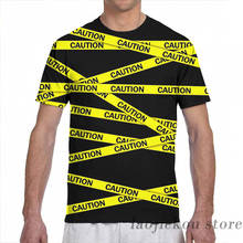 Camiseta masculina e feminina estampa de cautela, camiseta de manga curta para meninos e meninas 2024 - compre barato