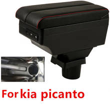 For kia picanto armrest box double layer with usb interface 2024 - buy cheap