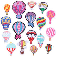 17pcs hot air balloon Series For Clothes Iron Embroidered Patches For Hat Jeans Sticker Sew-on Ironing Patch Applique DIY Badge 2024 - buy cheap