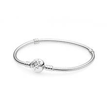 Authentic 925 Sterling Silver Moments Bright Star Fashion Bracelet Fit Pandora Women Bead Charm Bangle Gift DIY Jewelry 2024 - buy cheap