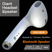 Altavoz estéreo envolvente 3D portátil para exteriores, auriculares gigantes inalámbricos por Bluetooth, barra de sonido con micrófono TF 2024 - compra barato