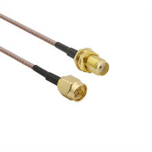 SMA Male to SMA Female and SMA Male To SMA Male Connector, RG316 Pigtail WiFi Antenna Extention RF Coax Cable Nut Bulkhead 2024 - buy cheap