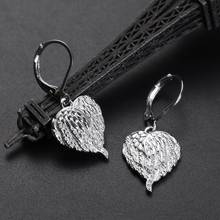 Romantic Heart Drop Earrings Charm Angel Wings Unusual S925 Jewelry For Women Wedding Engagement Fashion Couple New Year Gift 2024 - buy cheap